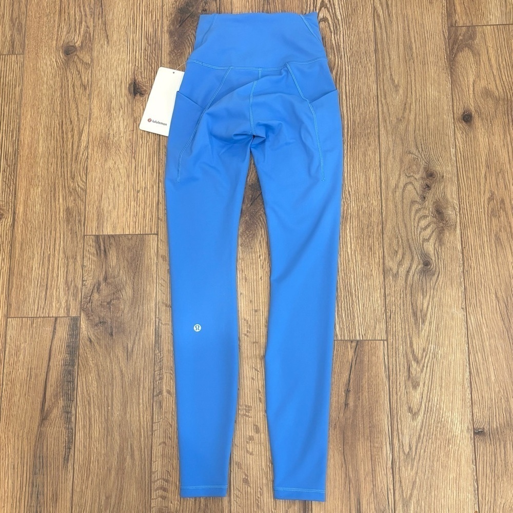 NWT Lululemon Wunder Train High Rise Tight 28" Size 2 In Pool Party
